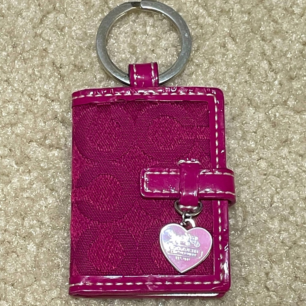 Coach mini photo and keychain.